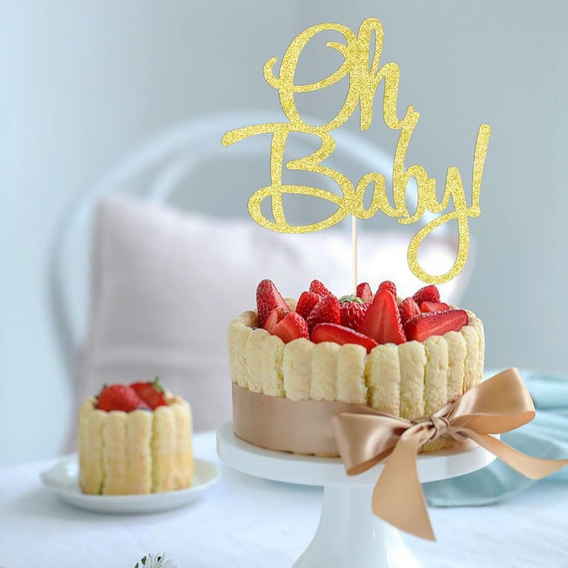 Auteby Oh Baby Cake Topper - Baby Shower For boys and girls - Image 5